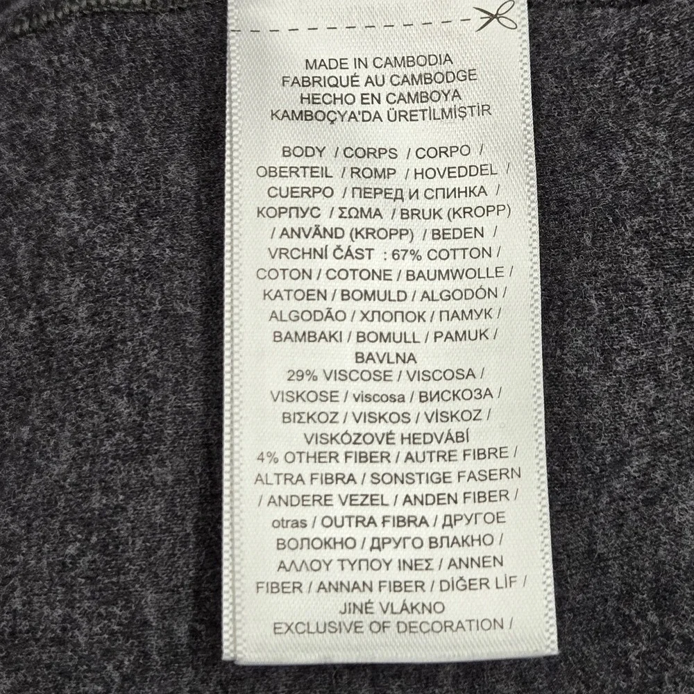 Polo Ralph Lauren Men Sweatshirt XL Gray Embroidered Quarter Zip Activewear